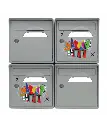 pack-de-4-boites-aux-lettres-murales-vache-de-coeur-vanluc-x2-gris-souris-x2.webp