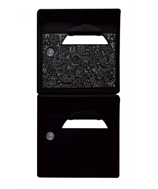pack-de-2-boites-aux-lettres-murales-the-black-maniac-skwak-noir-intense.webp