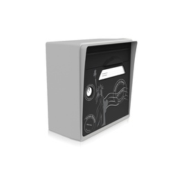 [SICGR-NY] "New York" - Boîte aux lettres murale gris souris