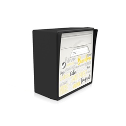 [SICNR-OTB] "On the beach" - Boîte aux lettres murale noir intense