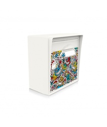 [SICBL-SKBL] "The Maniac World" [SKWAK] - Boîte aux lettres murale blanc ivoire