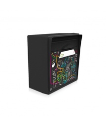 [SICNR-VLNR] "Vache de pub"  [VanLuc] - Boîte aux lettres murale noir intense