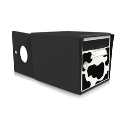 [SIDNR-VACHE] "Vachement belle" - Boîte aux lettres 2 portes noir intense