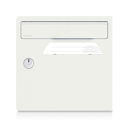 [SGP-BLANC] Blanc ivoire - Porte avant pour boîte aux lettres Signée