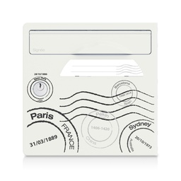 Globe-trotter - Porte avant pour boite aux lettres Signée