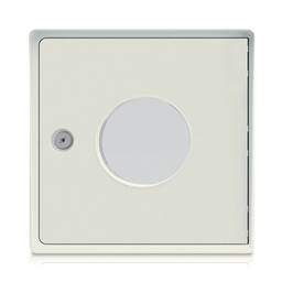 Kit porte arrière : cadre + serrure + porte arrière avec hublot (blanc ivoire)