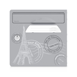[SGP-PAR] Paris est belle - Porte avant pour boite aux lettres Signée