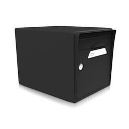 [SISNR-NR] boite aux lettres 1 porte "Noir intense"