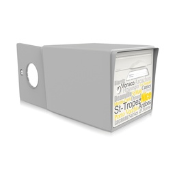 [SIDGR-SB] boite aux lettres 2 portes gris souris "Sous le soleil"