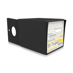 [SIDNR-SB] boite aux lettres 2 portes noir intense "Sous le soleil"