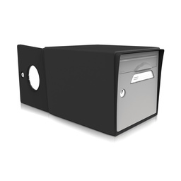 [SIDNR-GR] boite aux lettres 2 portes noir intense et gris souris