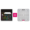 Pack porte avant de boite aux lettres "Vache de pub [VanLuc]" + tapis anti-humidité