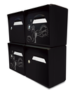 Pack de 4 boites aux lettres murales - 2x "New York" - 2x "Noir intense"