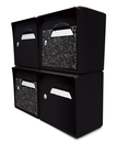 Pack de 4 boites aux lettres murales - 2x "The Black Maniac" [SKWAK] - 2x "Noir intense"