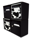 [SICNR-VACHENR-X4] Pack de 4 boites aux lettres murales - 2x "Vachement belle" - 2x "Noir intense"
