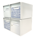 [SISBL-BDMBL-X4] Pack de 4 boîtes aux lettres 1 porte - 2x "Bord de mer" - 2x "Blanc ivoire"