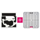 [SGP-VACHE-TAP] Pack porte avant boite aux lettres "Vachement belle" + tapis anti-humidité