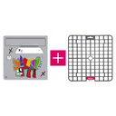 [SGP-VLGR-TAP] Pack porte avant de boite aux lettres "Vache de coeur [VanLuc]" + tapis anti-humidité