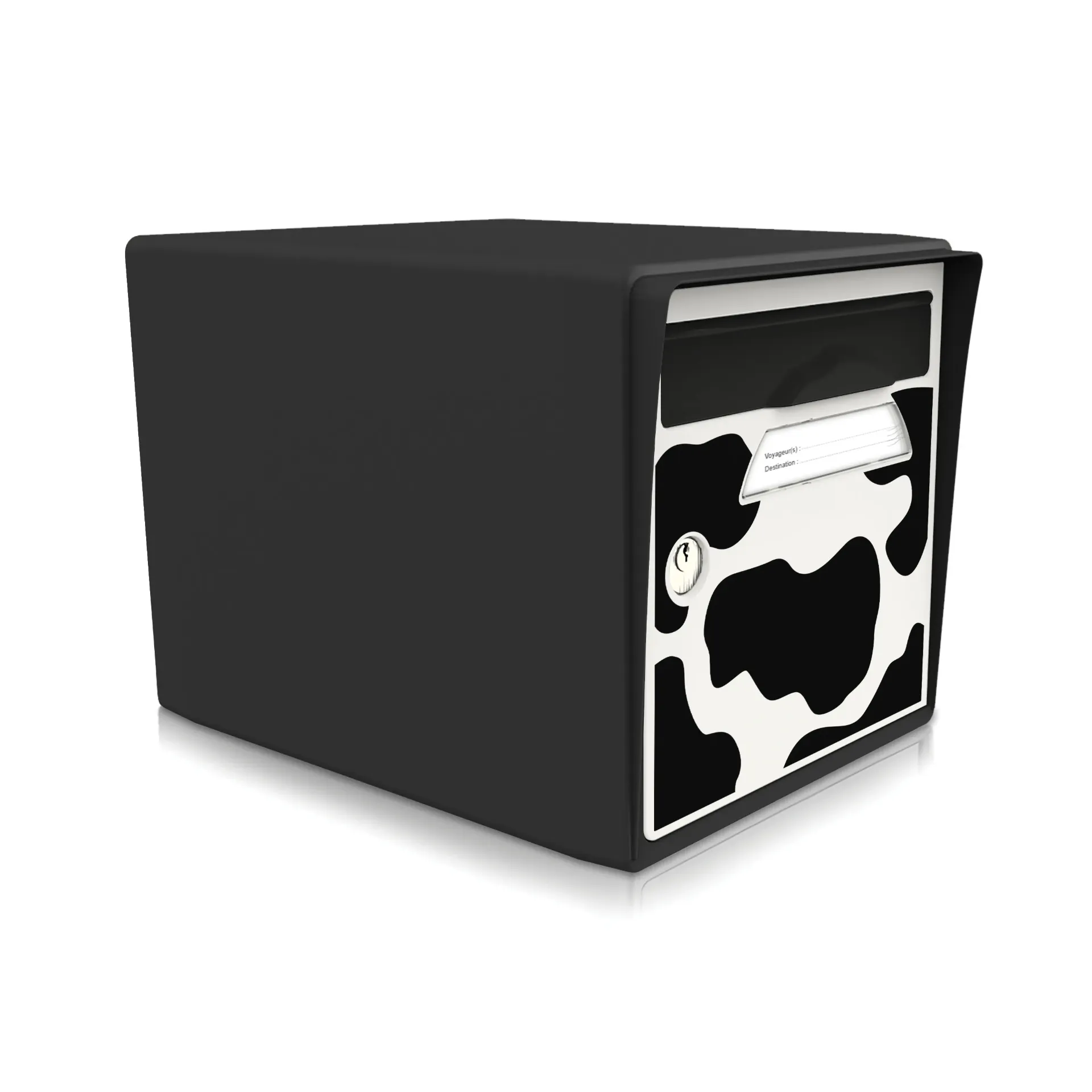 [SISNR-VACHE] "Vachement belle" - Boîte aux lettres 1 porte noir intense