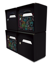 Pack de 4 boites aux lettres murales - 2x "Vache de pub"  [VanLuc] - 2x "Noir intense"