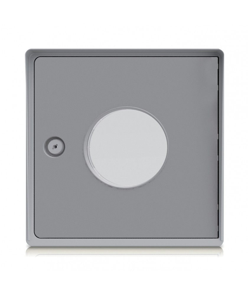 Kit porte  arrière : cadre + serrure + porte  arrière avec hublot (gris souris)