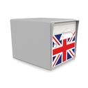 boite aux lettres 1 porte gris souris "Union jack"