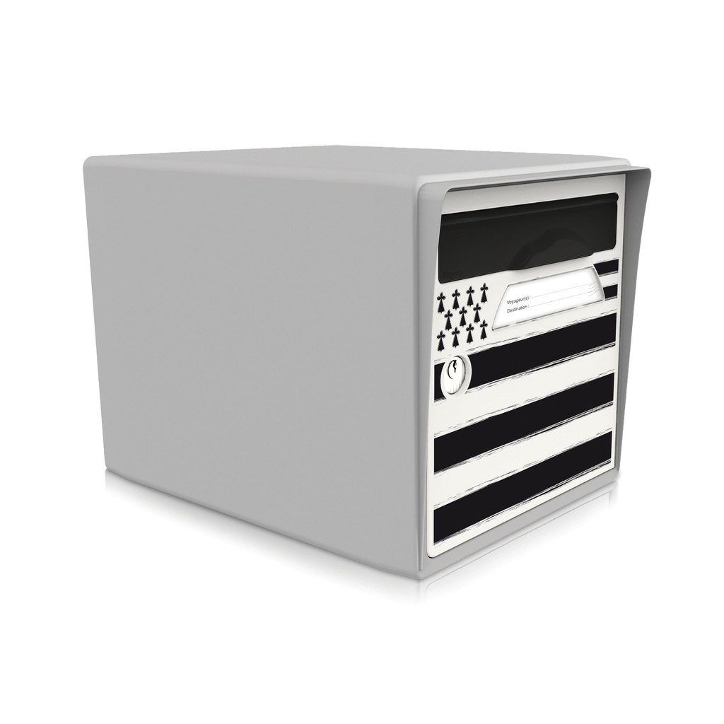 boite aux lettres 1 porte gris souris "Breizh"