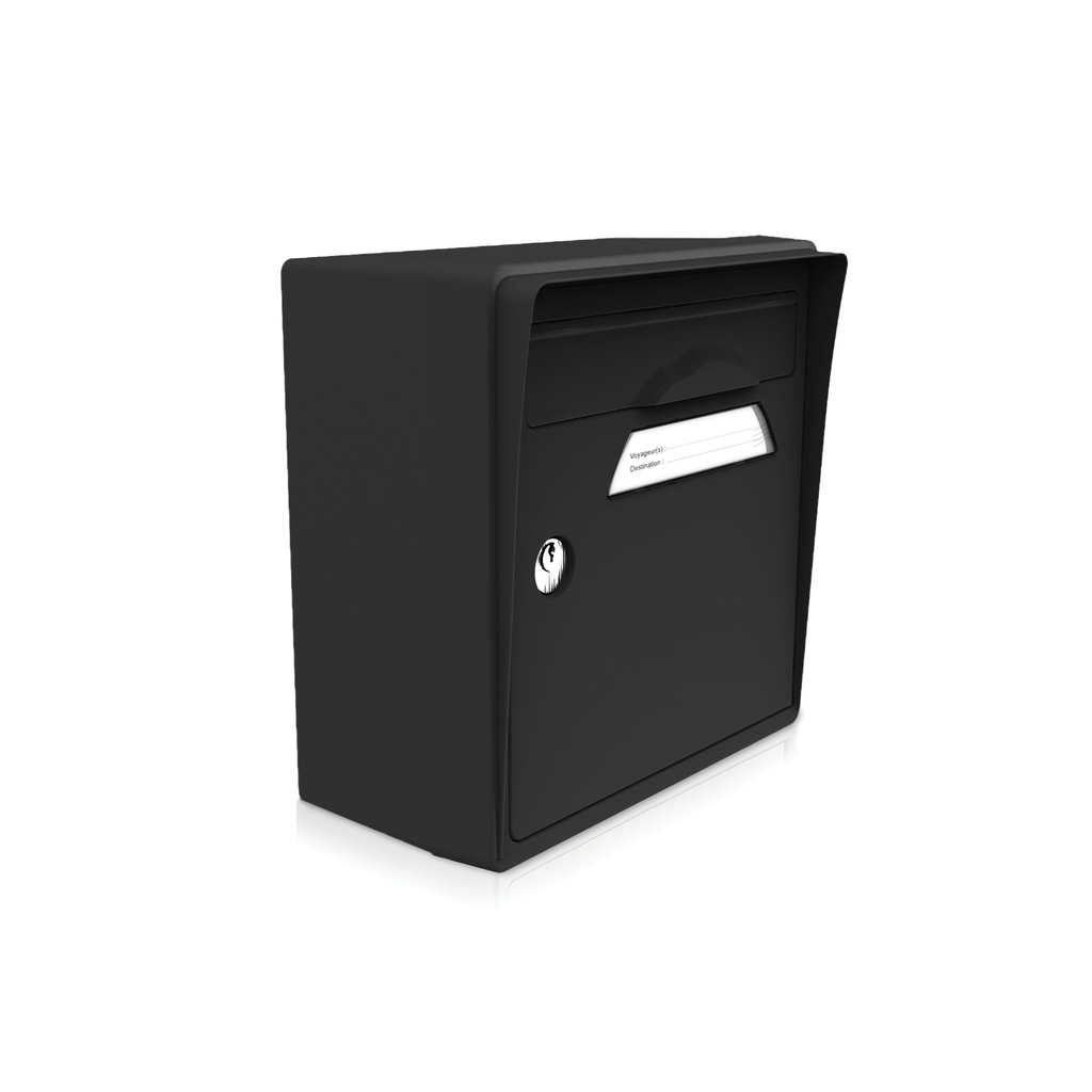 boite aux lettres murale "Noir intense"