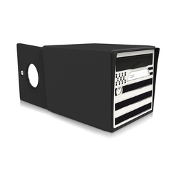 "Breizh" - Boîte aux lettres 2 portes noir intense