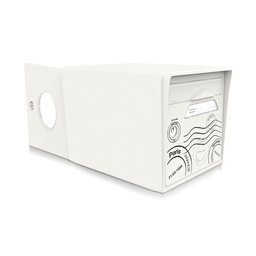 [SIDBL-GT] "Globe-trotter" - Boîte aux lettres 2 portes blanc ivoire