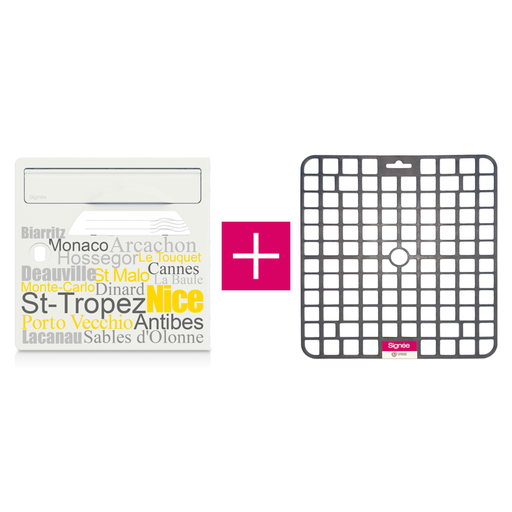[SGP-SB-TAP] Pack porte avant de boite aux lettres "Sous le soleil" + tapis anti-humidité