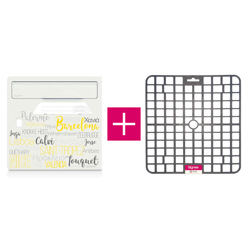 [SGP-OTB-TAP] Pack porte avant de boîte aux lettres "On the beach" + tapis anti-humidité
