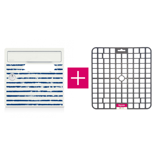 [SGP-BDM-TAP] Pack porte avant de boite aux lettres "Bord de mer" + tapis anti-humidité