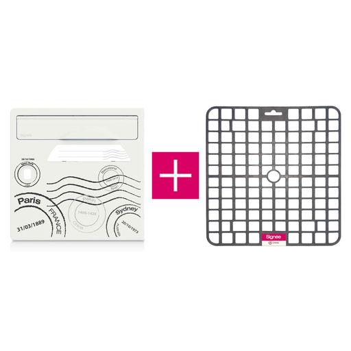 [SGP-GT-TAP] Pack porte avant de boite aux lettres "Globe-trotter" + tapis anti-humidité