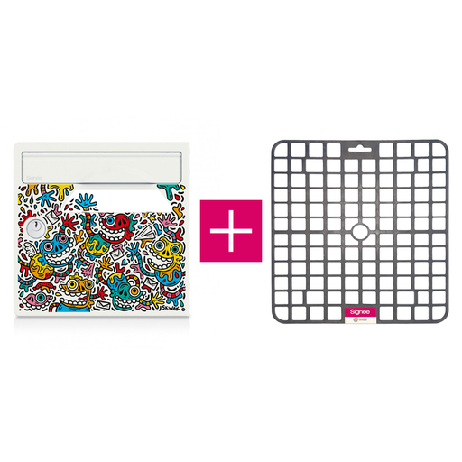 [SGP-SKBL-TAP] Pack porte avant de boite aux lettres "The Maniac World [SKWAK]" + tapis anti-humidité
