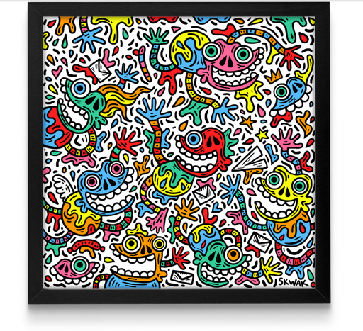 [SI-SKWAK] The Maniac World [SKWAK] - Digigraphie 35x35cm (tirage limitée à  25ex)