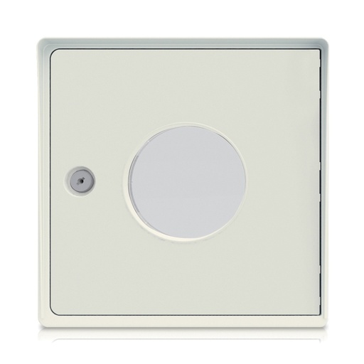 [SGKIT-BLANC] Kit porte arrière : cadre + serrure + porte arrière avec hublot (blanc ivoire)