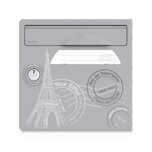 [SGP-PAR] Paris est belle - Porte avant pour boite aux lettres Signée