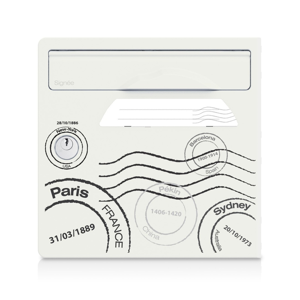 [SGP-GT] Globe-trotter - Porte avant pour boite aux lettres Signée