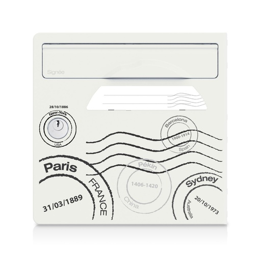 [SGP-GT] Globe-trotter - Porte avant pour boite aux lettres Signée