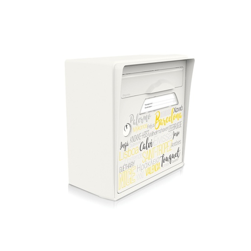 [SICBL-OTB] Boîte aux lettres murale blanc ivoire "On the beach"
