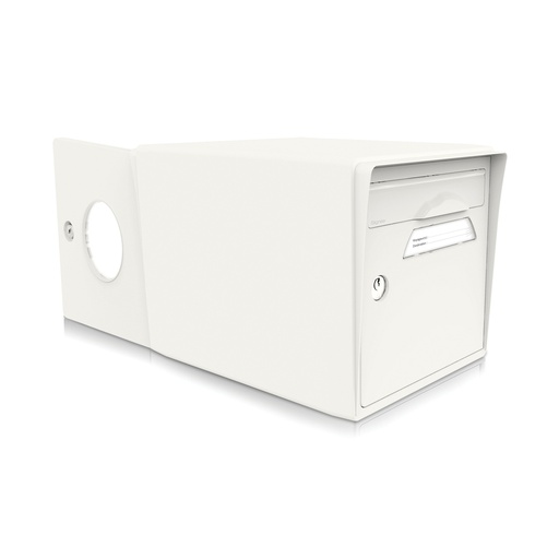 [SIDBL-BL] Boîte aux lettres 2 portes "Blanc ivoire"