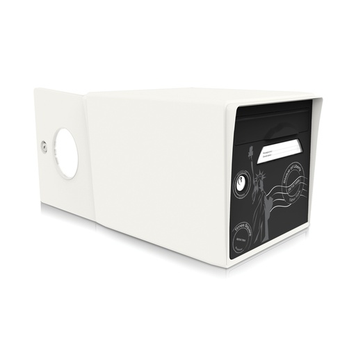 [SIDBL-NY] Boîte aux lettres 2 portes blanc ivoire "New York"